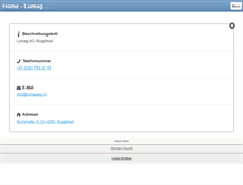 Tablet Screenshot of lumagag.ch